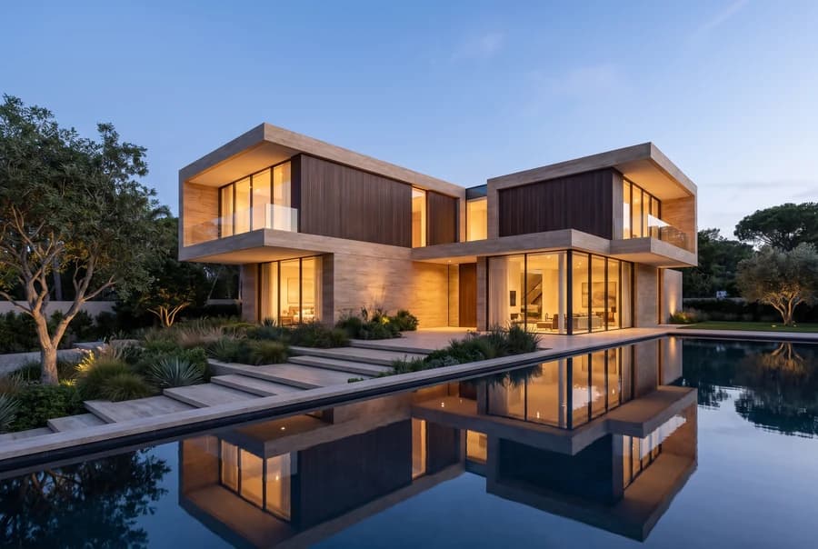 Photoreal exterior render produced by Zaha